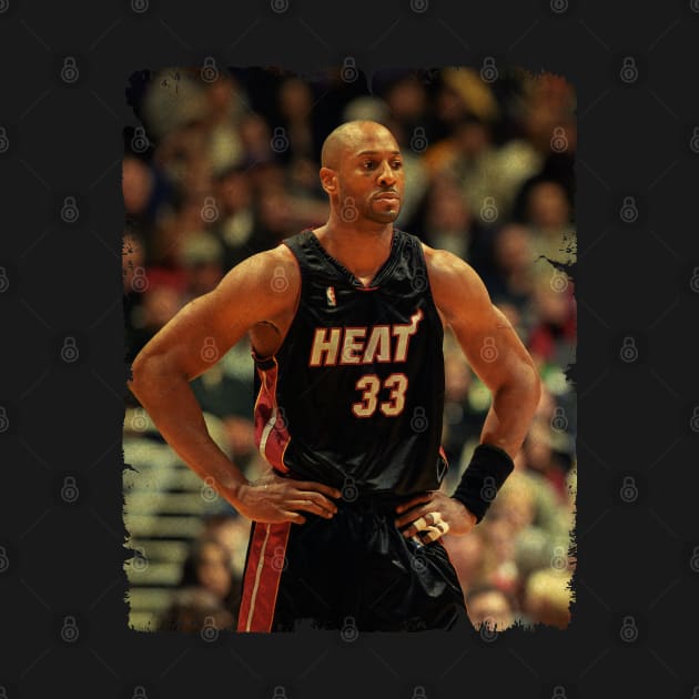 Alonzo Mourning - Vintage Design Of Basketball by JULIAN AKBAR PROJECT