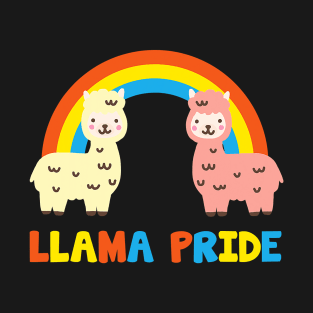 Llama Pride Alpaca Gay Fun Sweet Rainbow T-Shirt