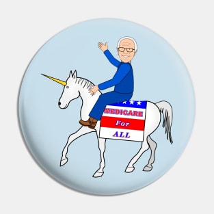 Bernie Medicare For All Unicorn Pin