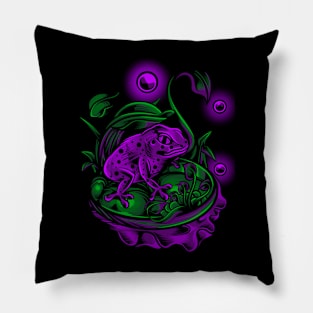 purple frog Pillow