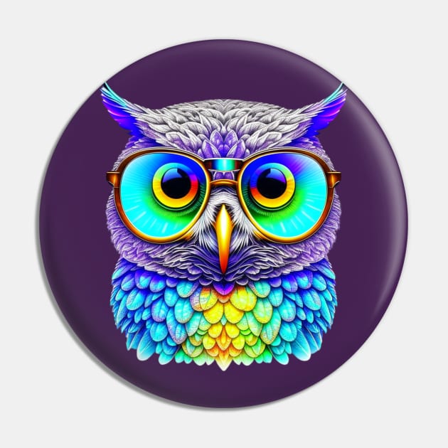 Cool Owl Pin by Uniman