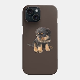 Rottweiler Puppy With Cute Expression Cut Out Phone Case