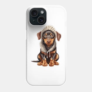 Winter Doberman Pinscher Dog Phone Case