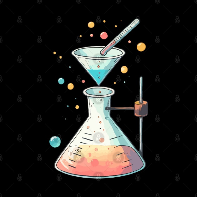 Chemistry Beaker and Funnel by Siha Arts