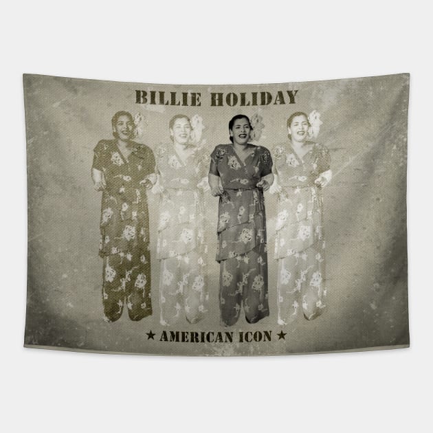 Billie Holiday Tapestry by PLAYDIGITAL2020