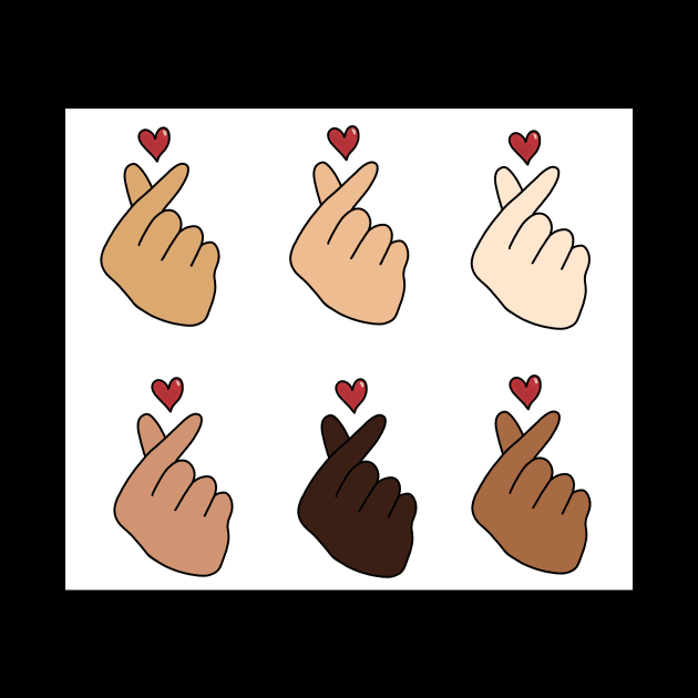 Bold Hearts in Diverse Skin Tones by Bouquet of love