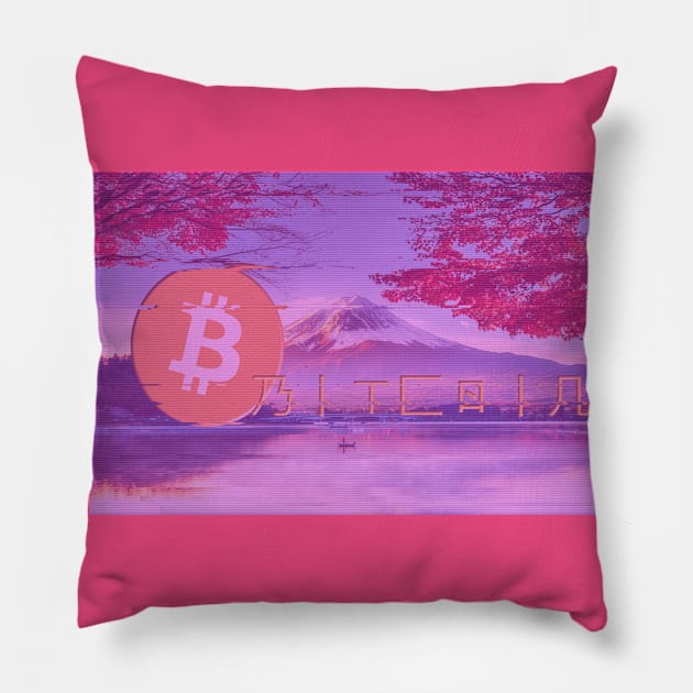 Bitcoin (BTC) Pillow by The Libertarian Frontier 