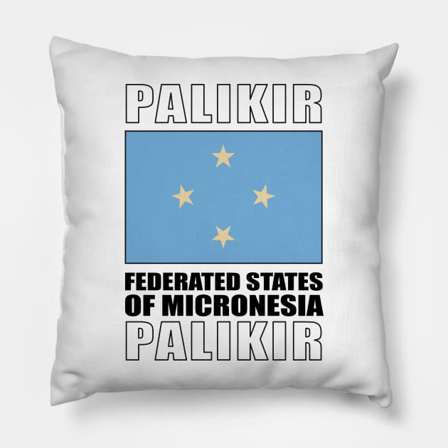 Flag of Federated States of Micronesia Pillow by KewaleeTee