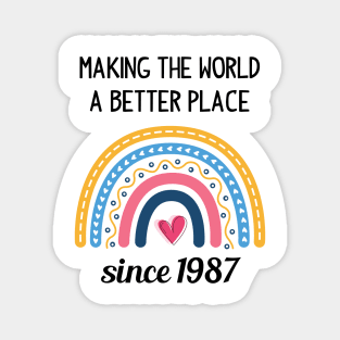 Making The World Better Since 1987 Magnet