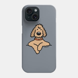 Poodle Doodle Dog Apricot Cute Cartoon Dog Phone Case