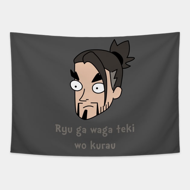 hanzo overwatch Tapestry by ahmedelsiddig