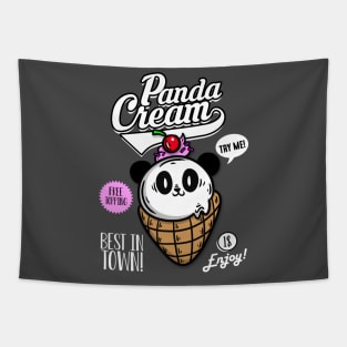 Panda Cream Tapestry