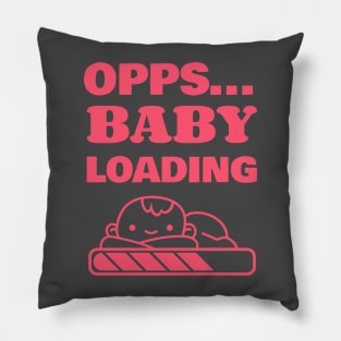 Opps... Baby Loading Pregnancy Announcement Pillow