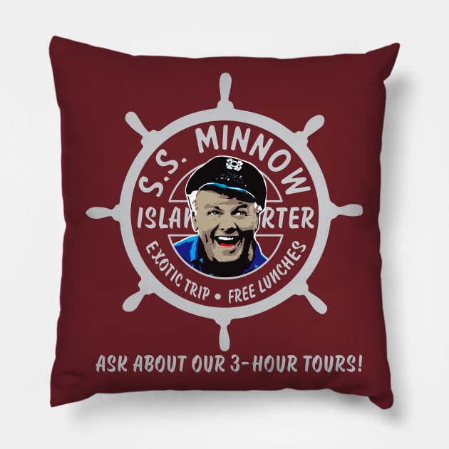 S.S. Minnow with Skipper Pillow by Alema Art