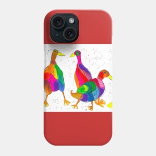 Colourful Ducks Phone Case