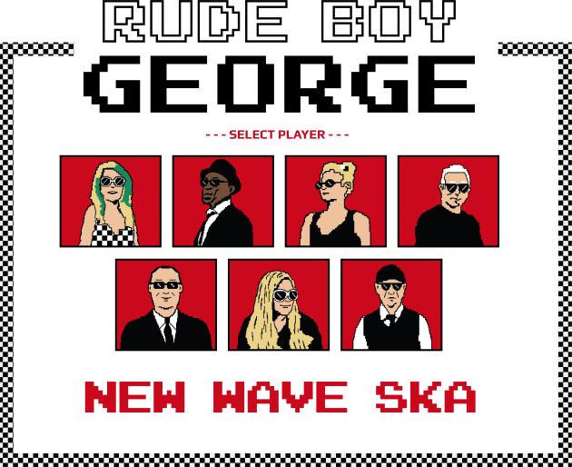 Rude Boy George - 8Bit Retro Ska Kids T-Shirt by RudeBoyGeorge