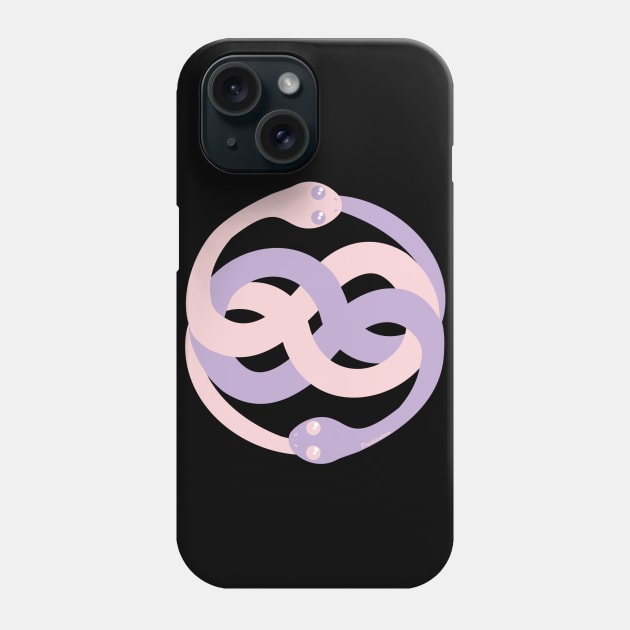 Pink and violet Auryn kawaii Phone Case by Pendientera