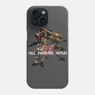 Fall. Fight. Die. Repeat. (Titanfall 2/Edge of Tomorrow mashup) Phone Case