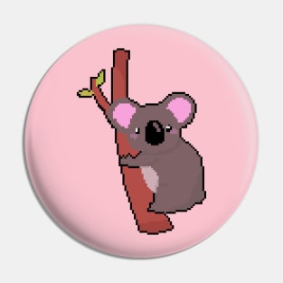Koala Dream: Pixel Art Koala Design for Fashionable Attire Pin