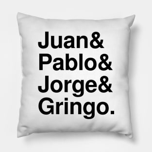 Four Fab Mexicans Pillow