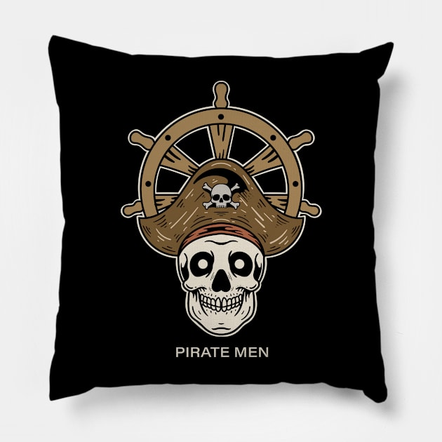 skull pirate Pillow by agus firdaus