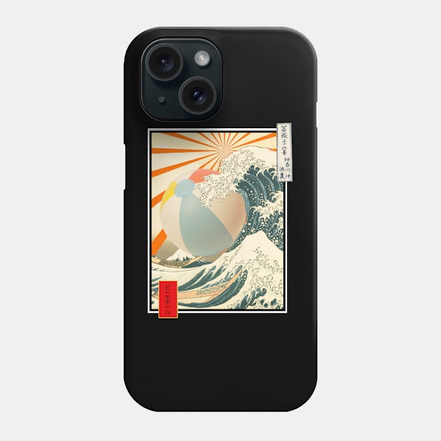 Great Beachball off Kanagawa Phone Case by GMAT