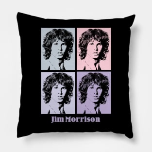 Jim Morrison 80s Pop Art Pillow