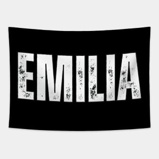 Emilia Name Gift Birthday Holiday Anniversary Tapestry