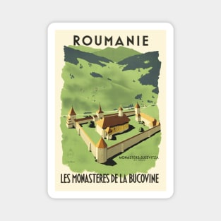 Roumanie Romania Vintage Poster 1930s Magnet