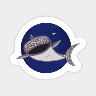 Whale Shark and little friend Magnet