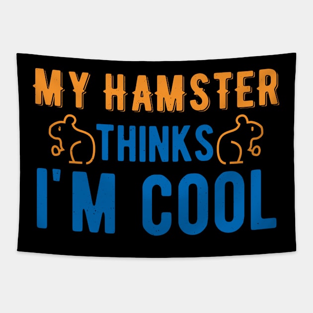 Hamster Funny Tapestry by TheVintageChaosCo.