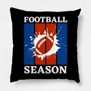 Mens Vintage American Football Season Funny Football Dad Thanksgiving Pillow