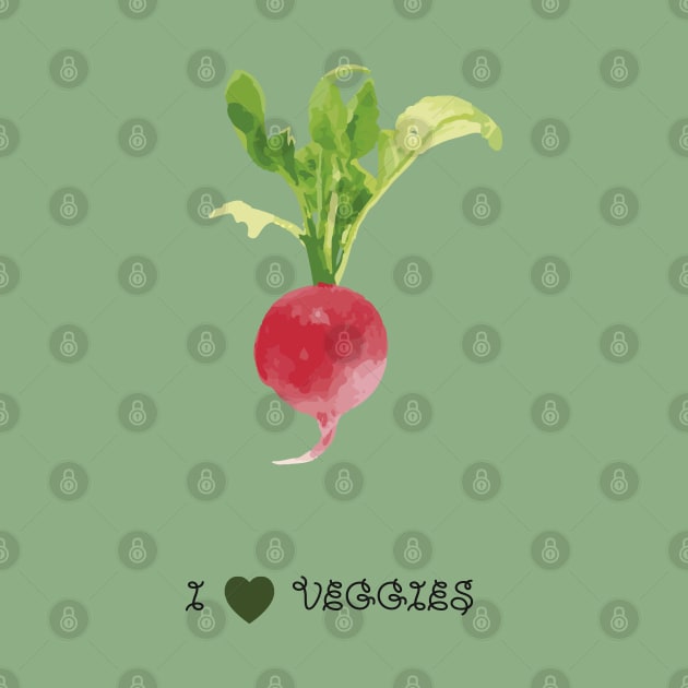 Radish - I love veggies by PrintablesPassions