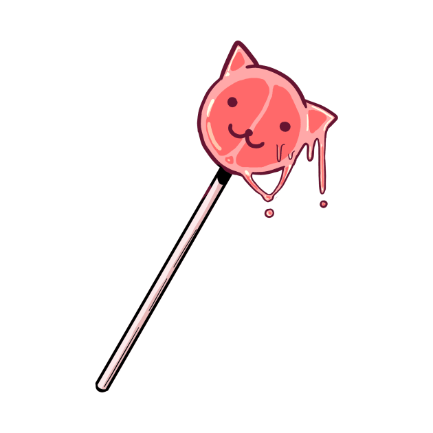 Adorable Cat Lollipop by Telemiu