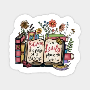 Book Lover , Colorful Bookshelf, Home Library , Reading Nook Magnet