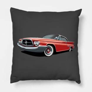 1960 chrysler 300f in Terracotta Pillow