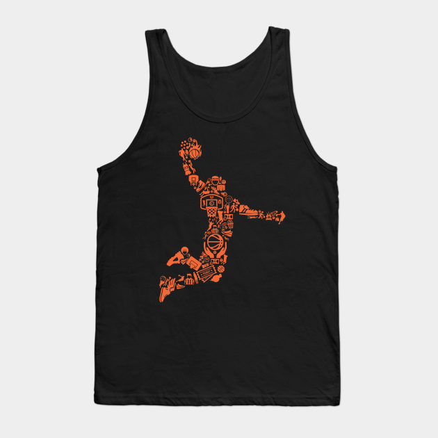 Discover Basketball Collage - Basketball - Tank Top