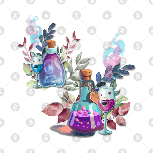 Enchanting Potion Bottles by ALM Artbox