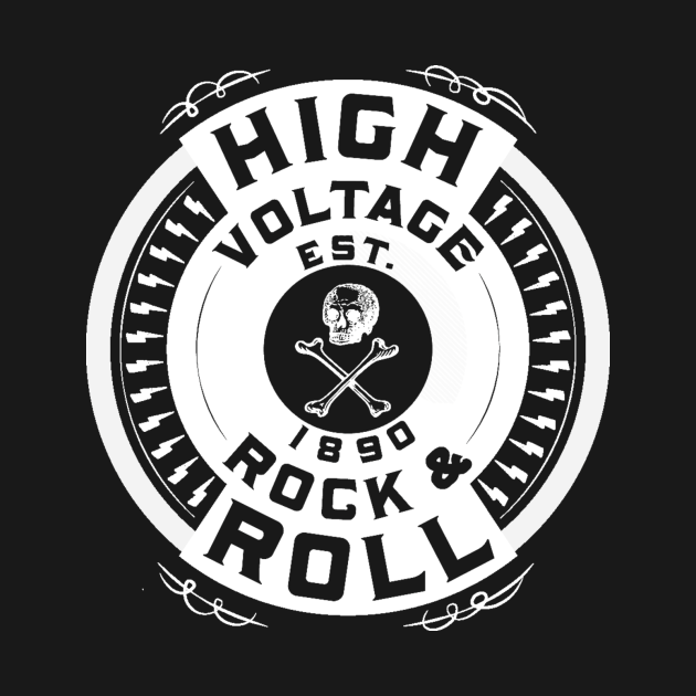 High voltage rock'n'roll - Rock - T-Shirt | TeePublic