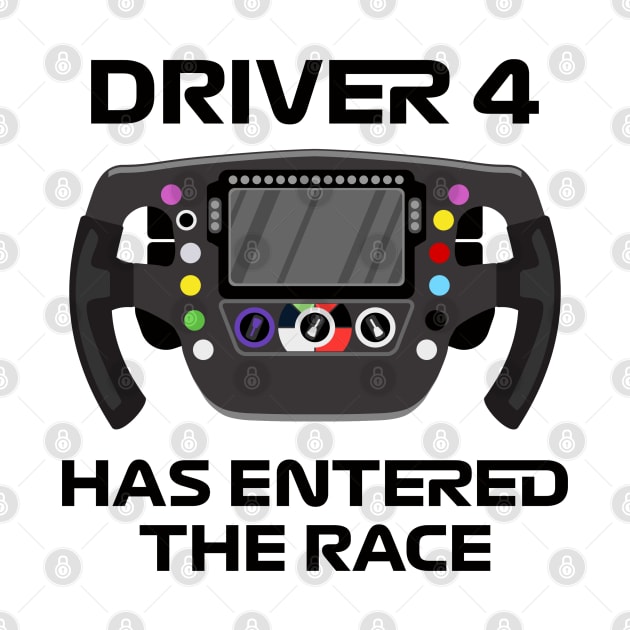 'Driver 4 Has Entered The Race' Funny Kids F1 by DavidSpeedDesign