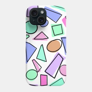 colorful abstract geometric pattern Phone Case