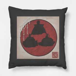 3 Samurai Bird Pillow