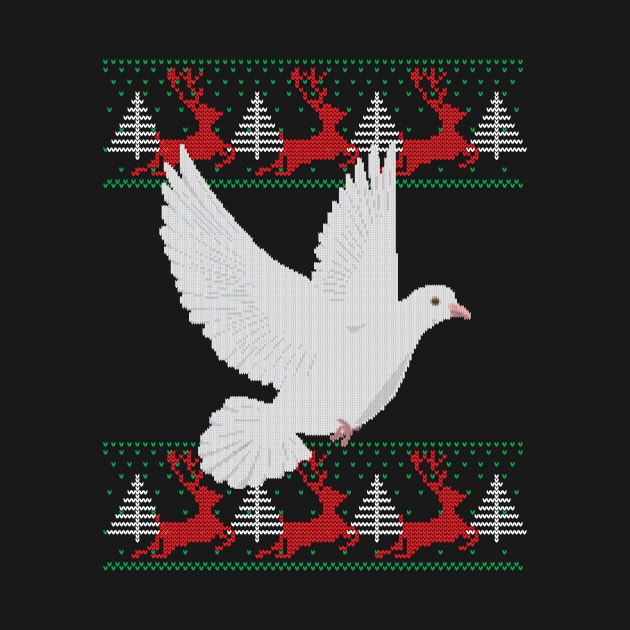 Ugly Christmas Pigeon Bird by Shiva121