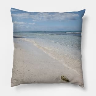 Isla Saona Seashell on Caribbean Beach Pillow