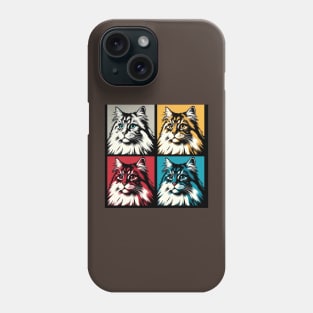 Siberian Cat Pop Art - Cat Lovers Phone Case