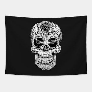 Music Sugar Skull Tapestry