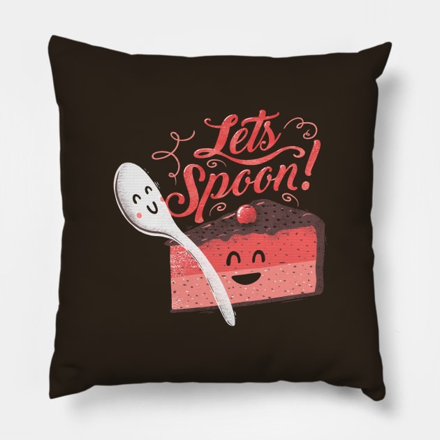 Let's Spoon Pillow by Tobe_Fonseca