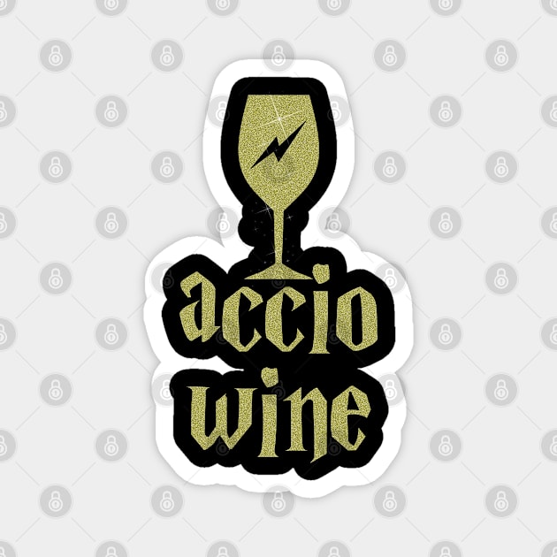 Accio Wine Magnet by LotusTee