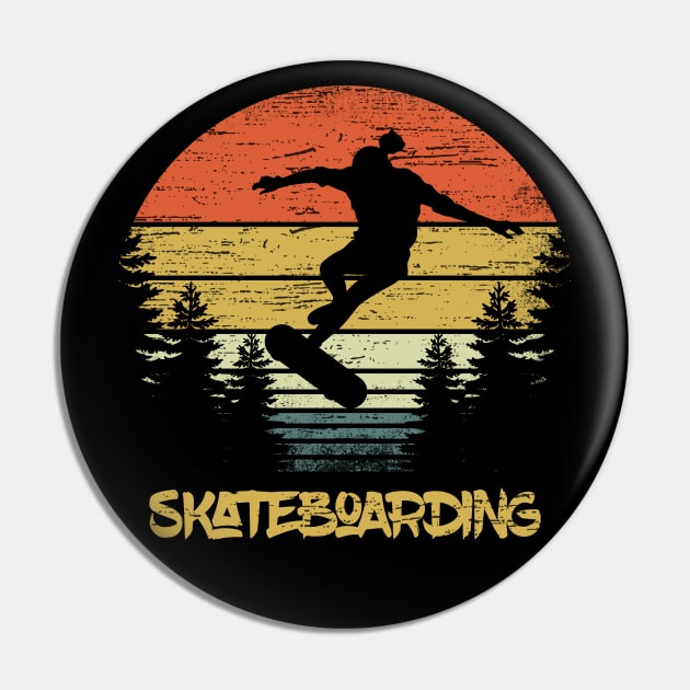 Vintage Skateboarding Apparel Skate Cloathing Pin by RK Design