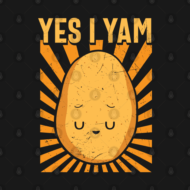 Yes I Yam Funny Potato Last Minute Matching Halloween Lazy Costume Gift by BadDesignCo